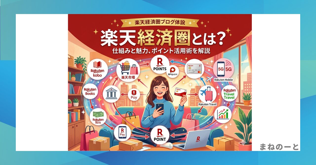 楽天経済圏とは何かを初心者向けに解説するポイント活用のイメージ画像